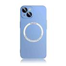 For iPhone 13 Frosted PC Magsafe Case(Sierra Blue) - 1