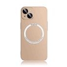 For iPhone 13 Pro Frosted PC Magsafe Case (Gold) - 1