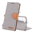 For Samsung Galaxy S22+ 5G GOOSPERY CANVAS DIARY Canvas Texture Leather Phone Case(Grey) - 1