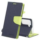 For Samsung Galaxy S22 5G GOOSPERY FANCY DIARY Cross Texture Leather Phone Case(Navy Blue) - 1