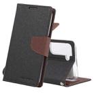 For Samsung Galaxy S22 5G GOOSPERY FANCY DIARY Cross Texture Leather Phone Case(Coffee) - 1