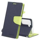 For Samsung Galaxy S22+ 5G GOOSPERY FANCY DIARY Cross Texture Leather Phone Case(Navy Blue) - 1