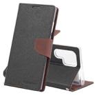 For Samsung Galaxy S22 Ultra 5G GOOSPERY FANCY DIARY Cross Texture Leather Phone Case(Coffee) - 1