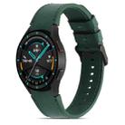 For Samsung Galaxy Watch4 40mm/44mm Double-sided Leather Watch Band(Green) - 1