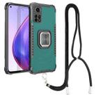 For Xiaomi Mi 10T Pro 5G / 10T 5G Aluminum Alloy + TPU Phone Case with Lanyard(Green) - 1