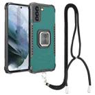 For Xiaomi Mi 11i 5G / Mi 11X / Poco F3 Aluminum Alloy + TPU Phone Case with Lanyard(Green) - 1