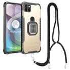 For Motorola Moto G 5G / One 5G Ace Aluminum Alloy + TPU Phone Case with Lanyard(Gold) - 1