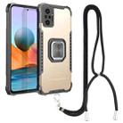 For Xiaomi Redmi Note 10 Pro / Note 10 Pro Max Aluminum Alloy + TPU Phone Case with Lanyard(Gold) - 1