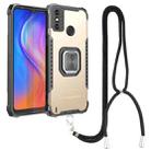 For Tecno Spark 6 Go Aluminum Alloy + TPU Phone Case with Lanyard(Gold) - 1