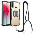 For vivo Y17 / Y12 / Y15 / Y11 2019 / Y5 2020 Aluminum Alloy + TPU Phone Case with Lanyard(Gold) - 1