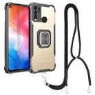 For vivo Y50 / Y30 Aluminum Alloy + TPU Phone Case with Lanyard(Gold) - 1