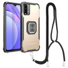 For Xiaomi Redmi Note 9 4G / 9 Power /  9T Aluminum Alloy + TPU Phone Case with Lanyard(Gold) - 1