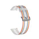 20mm Stripe Silicone Watch Band(Transparent) - 1