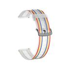 22mm Stripe Silicone Watch Band(Transparent) - 1