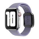 Black Buckle Silicone Watch Band For Apple Watch Ultra 49mm&Watch Ultra 2 49mm / Series 9&8&7 45mm / SE 3&SE 2&6&SE&5&4 44mm / 3&2&1 42mm(Lavender Grey) - 1