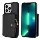 For iPhone 13 Pro Zipper Shockproof Protective Phone Case (Black) - 1