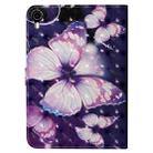 3D Colored Drawing Horizontal Flip Leather Tablet Case For iPad mini 6(Purple Butterfly) - 3
