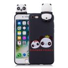 For iPhone 7 / 8 Shockproof Cartoon TPU Protective Case(Two Pandas) - 1