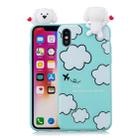 For iPhone X / XS Shockproof Cartoon TPU Protective Case(Clouds) - 1