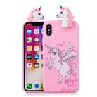 For iPhone X / XS Shockproof Cartoon TPU Protective Case(Unicorn) - 1