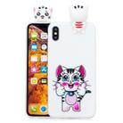 For iPhone XR Shockproof Cartoon TPU Protective Case(Cat) - 1