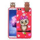 For Huawei Enjoy 7s Shockproof Cartoon TPU Protective Case(Red Owl) - 1