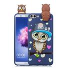 For Huawei Enjoy 7s Shockproof Cartoon TPU Protective Case(Blue Owl) - 1