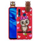 For Huawei Enjoy 9s Shockproof Cartoon TPU Protective Case(Red Owl) - 1