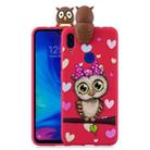 For Xiaomi Redmi Note 7 Shockproof Cartoon TPU Protective Case(Red Owl) - 1