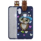 For Xiaomi Redmi Note 6 Shockproof Cartoon TPU Protective Case(Blue Owl) - 1