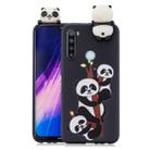 For Xiaomi Redmi Note 8 Shockproof Cartoon TPU Protective Case(Three Pandas) - 1