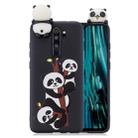 For Xiaomi Redmi Note 8 Pro Shockproof Cartoon TPU Protective Case(Three Pandas) - 1