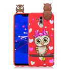 For Huawei Mate 20 Lite Shockproof Cartoon TPU Protective Case(Red Owl) - 1