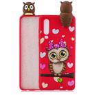 For Huawei P30 Shockproof Cartoon TPU Protective Case(Red Owl) - 1