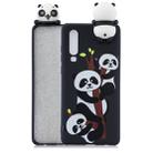 For Huawei P30 Shockproof Cartoon TPU Protective Case(Three Pandas) - 1