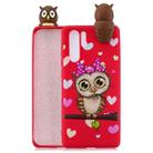 For Huawei P30 Pro Shockproof Cartoon TPU Protective Case(Red Owl) - 1