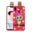 For Huawei nova 3i Shockproof Cartoon TPU Protective Case(Red Owl) - 1