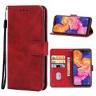 Leather Phone Case For Samsung Galaxy A10e(Red) - 1