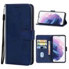 Leather Phone Case For Samsung Galaxy S21+ 5G(Blue) - 1