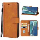 Leather Phone Case For Samsung Galaxy Note20(Brown) - 1