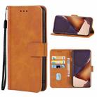 Leather Phone Case For Samsung Galaxy Note20 Ultra(Brown) - 1