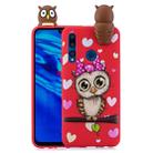 For Huawei P30 Lite Shockproof Cartoon TPU Protective Case(Red Owl) - 1