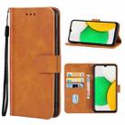 Leather Phone Case For Samsung Galaxy A03 164.27mm Version(Brown) - 1