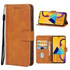 Leather Phone Case For Samsung Galaxy M30s / M21(Brown) - 1