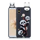 For Huawei Y6 (2019) Shockproof Cartoon TPU Protective Case(Three Pandas) - 1