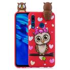 For Huawei Y7 (2019) Shockproof Cartoon TPU Protective Case(Red Owl) - 1