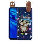 For Huawei Y7 (2019) Shockproof Cartoon TPU Protective Case(Blue Owl) - 1