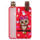 For Huawei Y9 (2019) Shockproof Cartoon TPU Protective Case(Red Owl) - 1