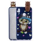 For Huawei Y9 (2019) Shockproof Cartoon TPU Protective Case(Blue Owl) - 1