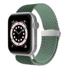 Nylon Braid Watch Band For Apple Watch Ultra 49mm / Series 8&7 45mm / SE 2&6&SE&5&4 44mm / 3&2&1 42mm(Dark Olive Green) - 1